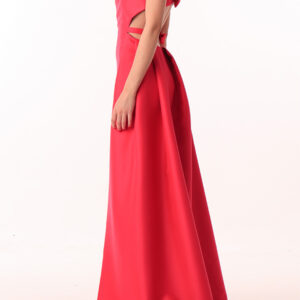 Long dress with bows on the back