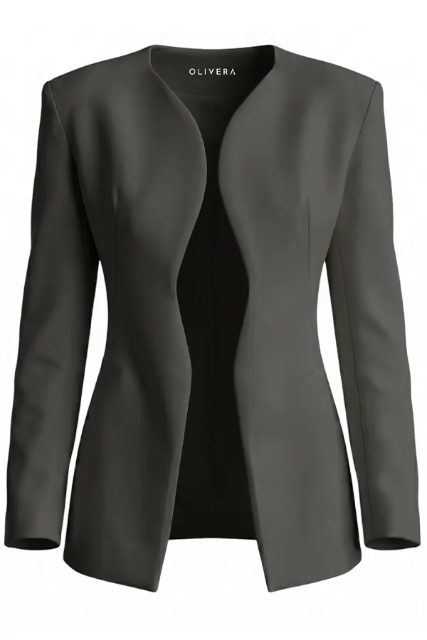 The Madeleine Blazer Gray
